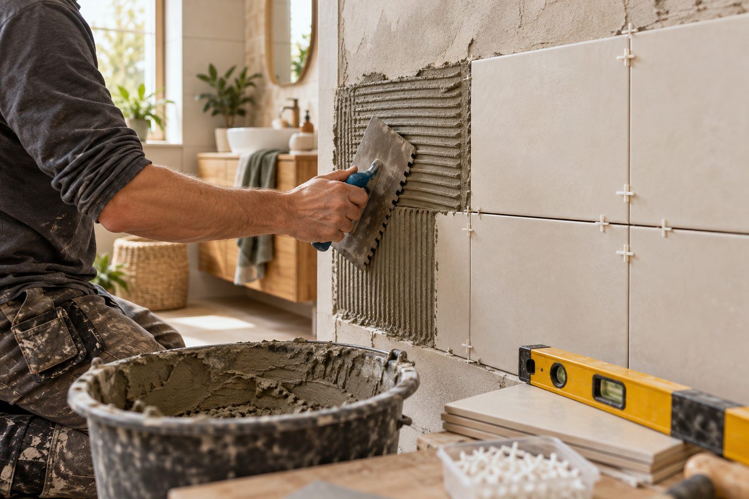 Comment fixer un carrelage mural étape par étape