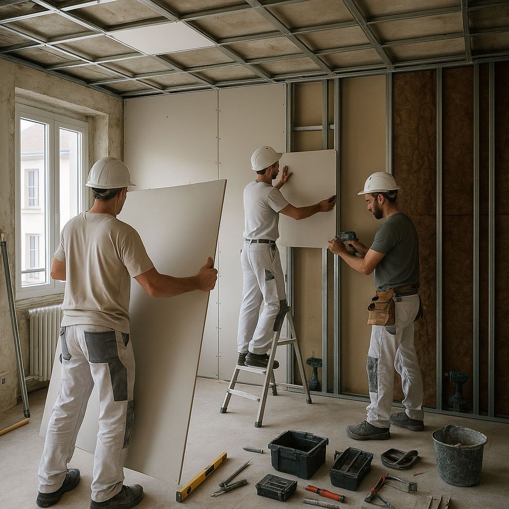 Entreprise plâtrier : rôle, travaux, prix et choix