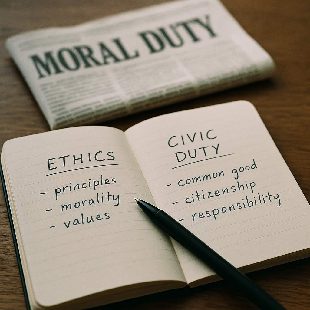 Le devoir : définition claire, sens moral, juridique et journal