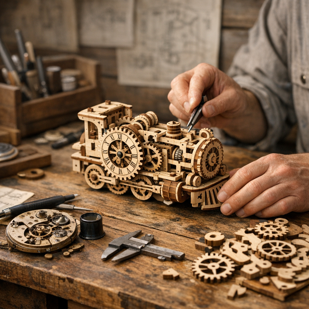 Ce que l’horlogerie apporte aux mécanismes en bois