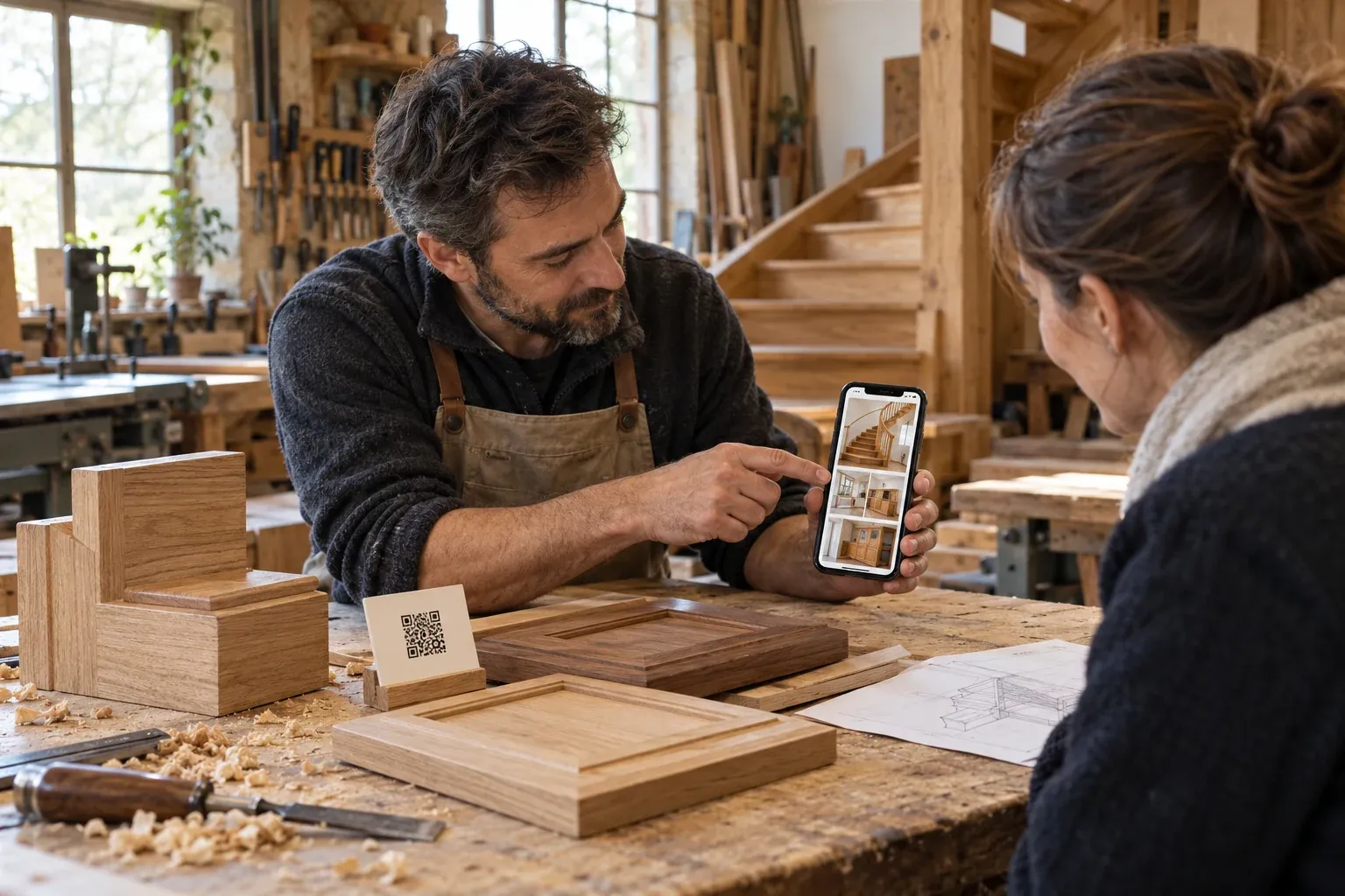 QR code gratuit : comment les artisans compagnons montrent leurs réalisations
